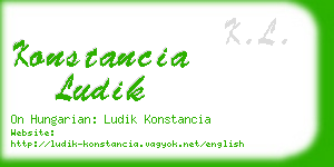 konstancia ludik business card